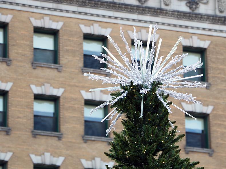 New artificial Christmas tree installed at City Hall City of Winnipeg