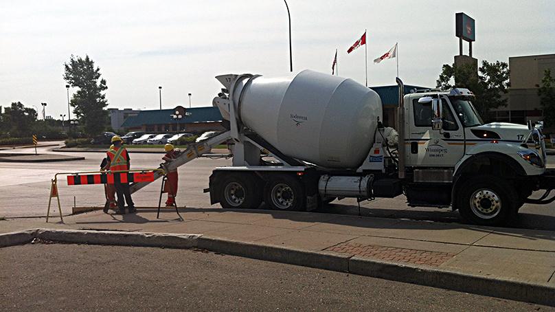 Training being conducted by our Equipment Operator Training Branch with a concrete mixer.