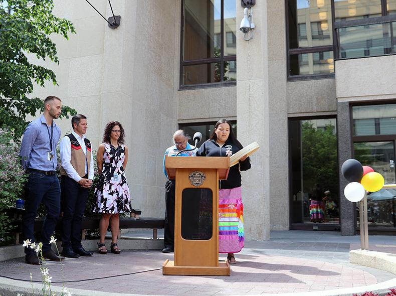 The National Indigenous Peoples Day event for City of Winnipeg employees in 2019.