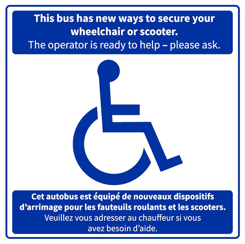 Accessible Transit New buses equipped with improved securement for