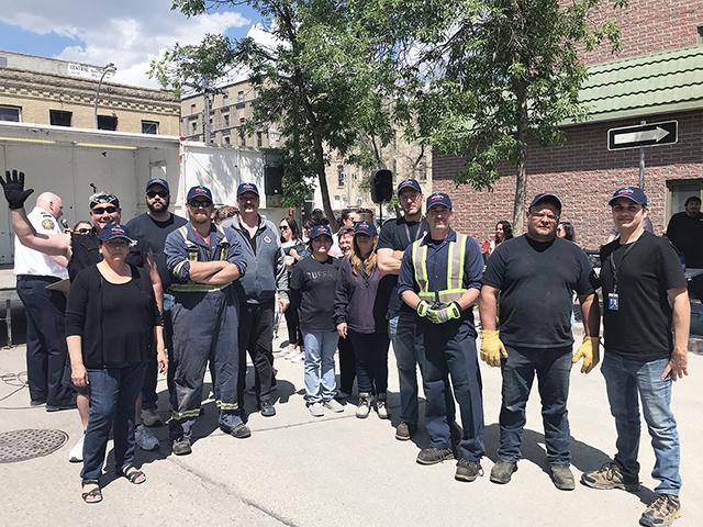 The Fire Engine Pull serves as the annual City of Winnipeg Charitable Fund campaign kickoff.