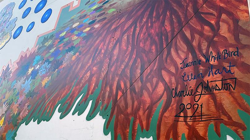 The mural will be outside of City Hall for the next several months.