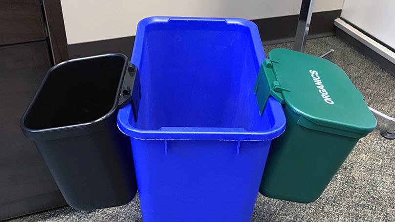 City Hall participates in a waste reduction pilot.