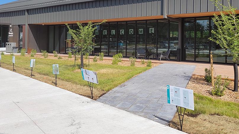 The StoryWalk at Bill and Helen Norrie Library