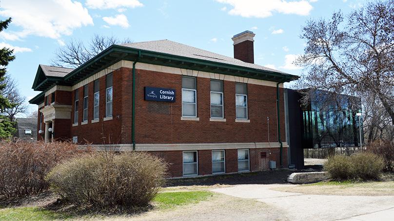 Exterior of the cornish library with newly renovated extension