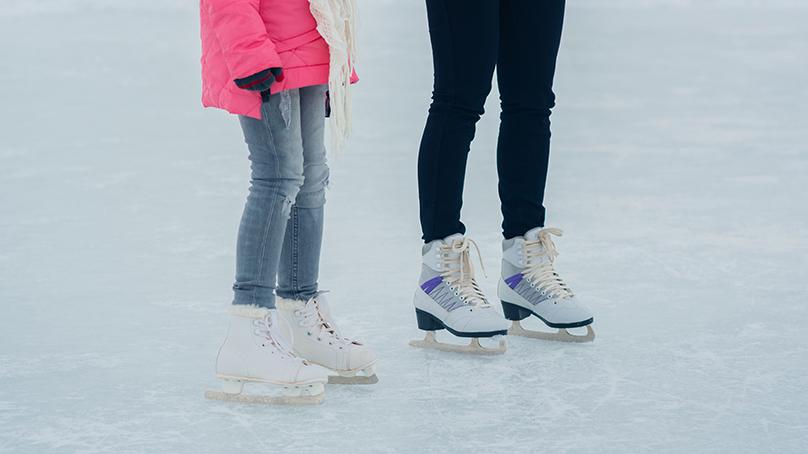 Stick to just skating on our pleasure rinks. We ask that you do not play organized hockey on them.