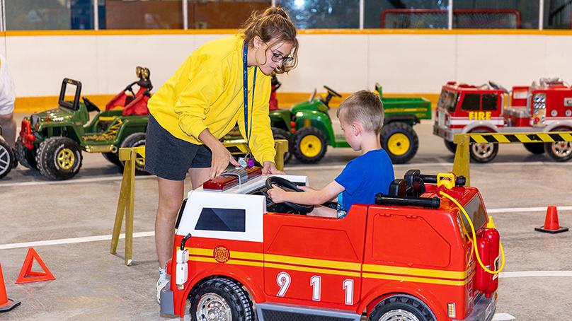 A Recreation Technician involved with the Cartown program.