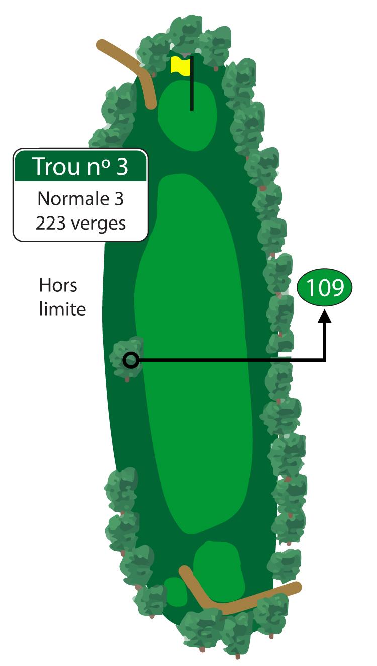 La normale est un excellent score sur ce long et difficile par 3. 