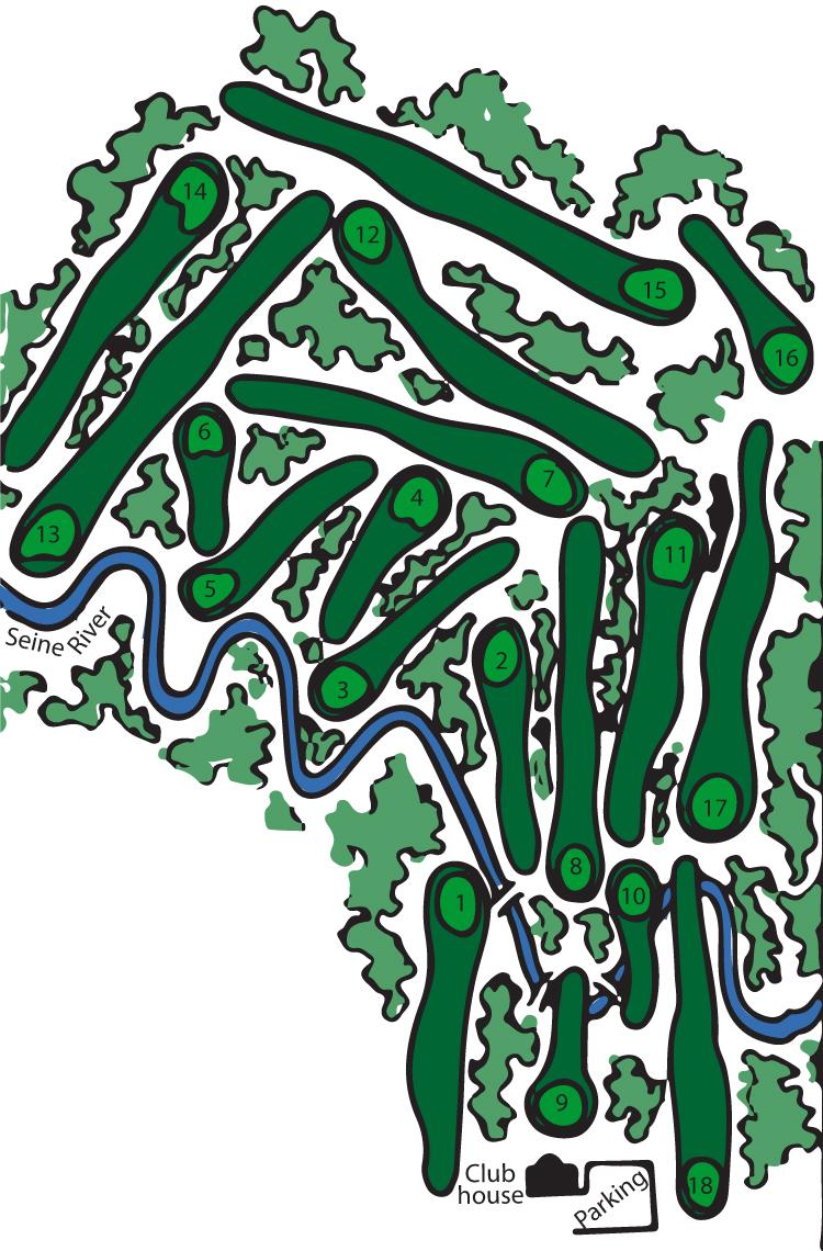 Windsor golf course layout map