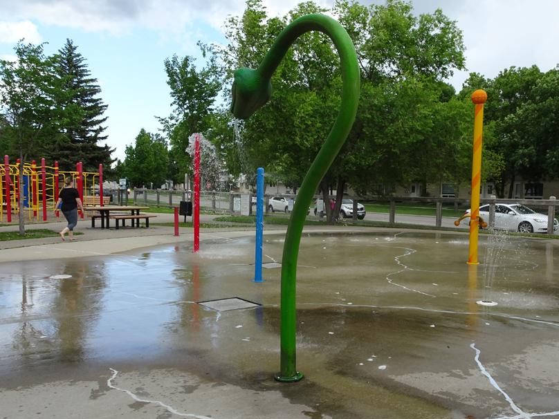 Aire de jets d’eau du parc Jill‑Officer