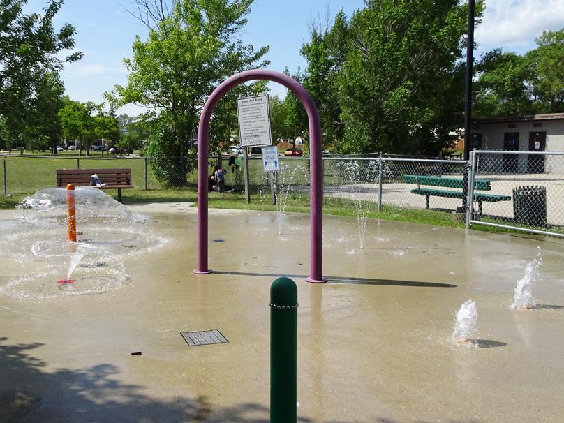 Sprinklers at Shaughnessy Spray Pad
