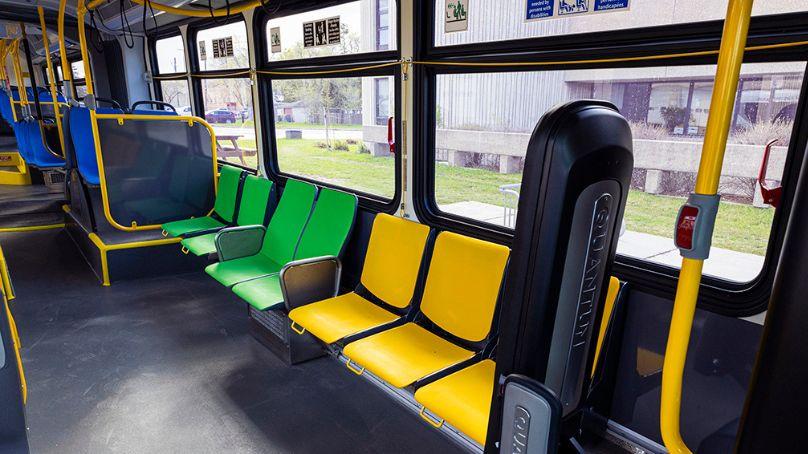 All new buses now come with colour-coded priority and courtesy seating areas