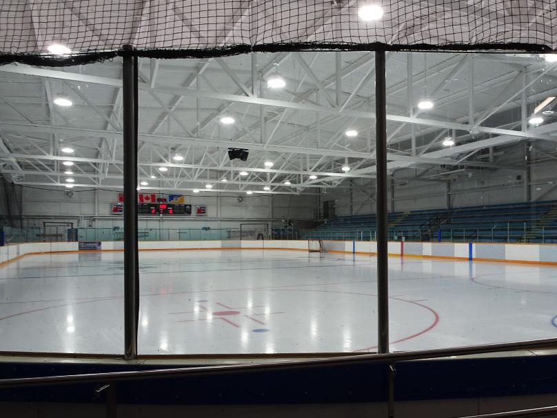 Ab McDonald Arena ice surface