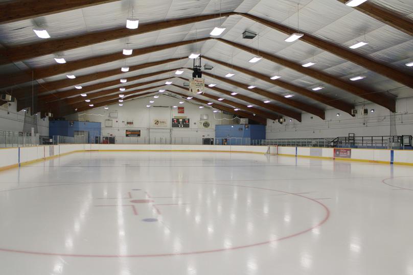 Billy Mosienko Arena ice surface