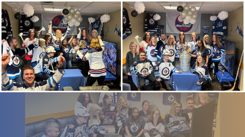 Whiteout decorating contest winning entry from Corporate Services Human Resources.