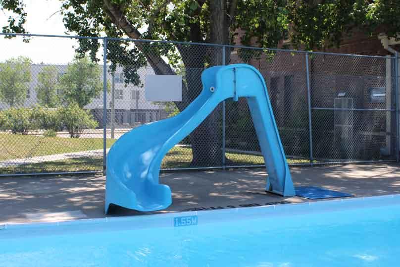 Freight House Pool water slide