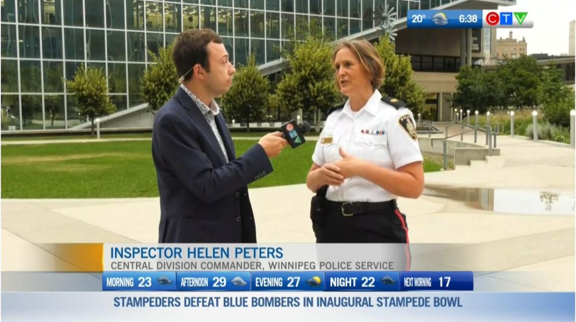 Insp. Helen Peters talks with CTV