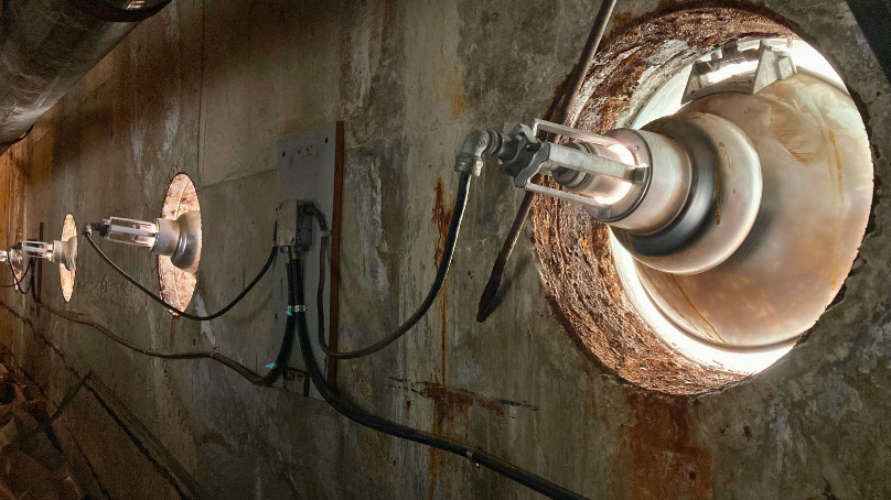 Over the years, some of the concrete has eroded and needs to be repaired