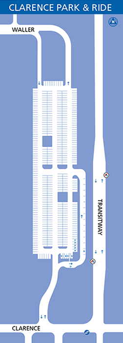 Clarence Park and Ride map