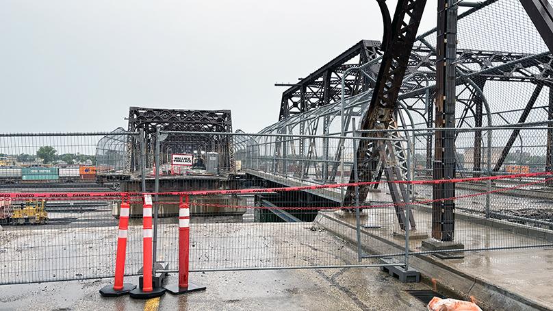 The Arlington Bridge is being demolished in two phases over two years.