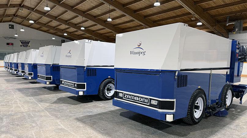 Our Zamboni fleet has been tuned up for the upcoming season.