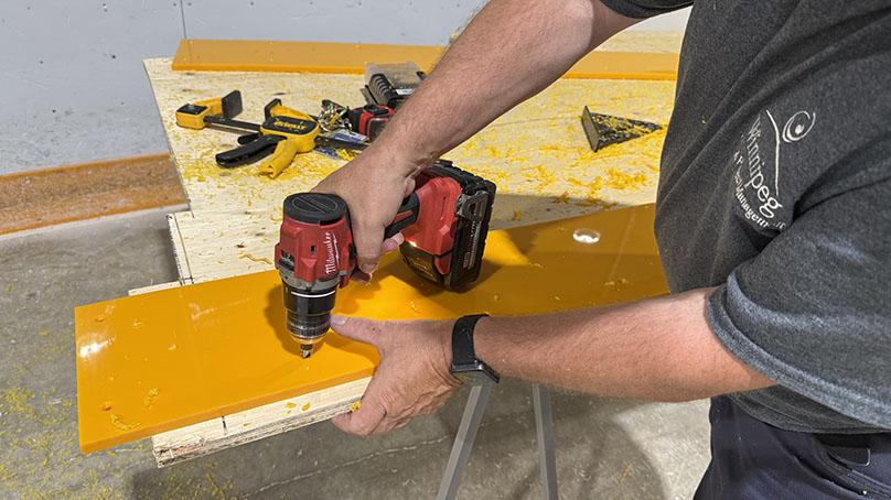 We build and repair our ice rink boards.