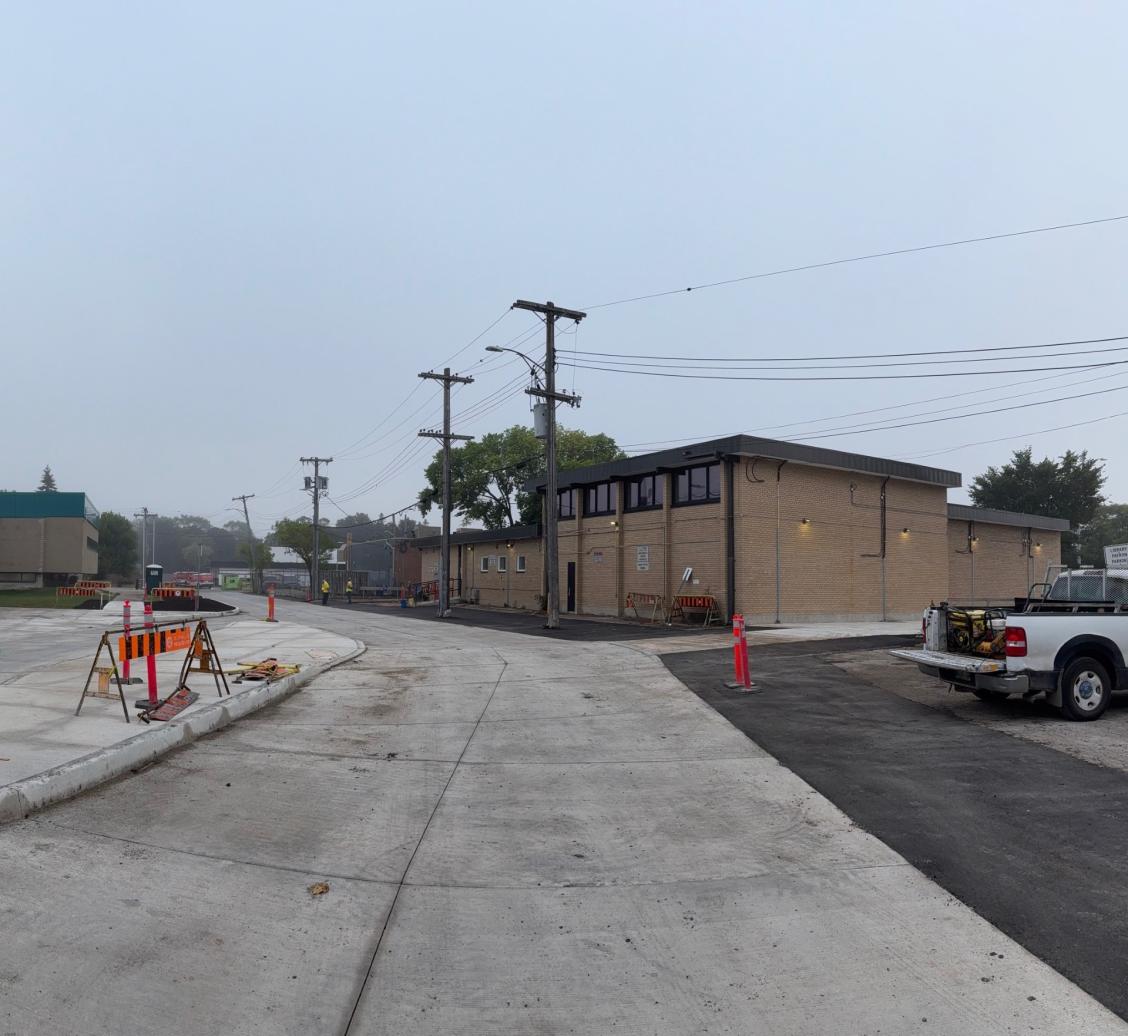 new lane connecting to proposed development at 1350 Pembina Hwy