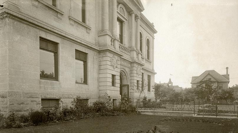 The Carnegie Library at the corner of William Avenue and Ellen Street.