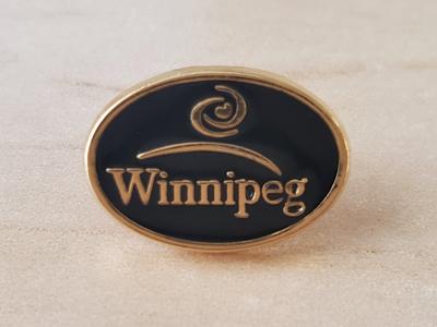 City of Winnipeg souvenir lapel pin with logo